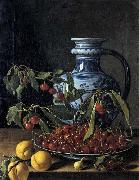 MELeNDEZ, Luis Still-Life with Fruit and a Jar oil painting
